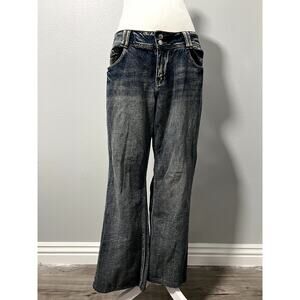 Forever 21 Low-Rise Bootcut Wash-Out Jeans